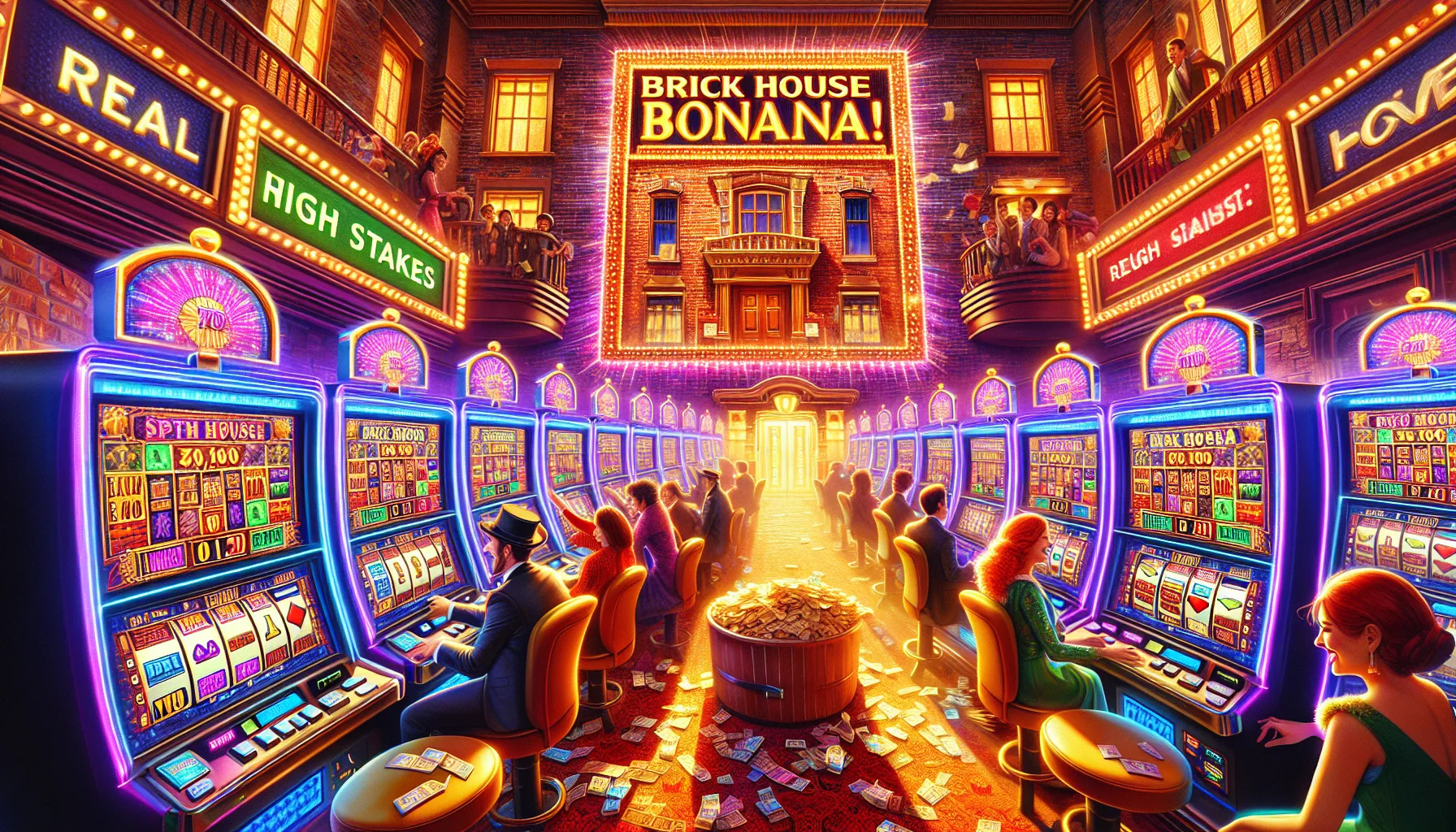 Играть на реальные деньги в brick house bonanza